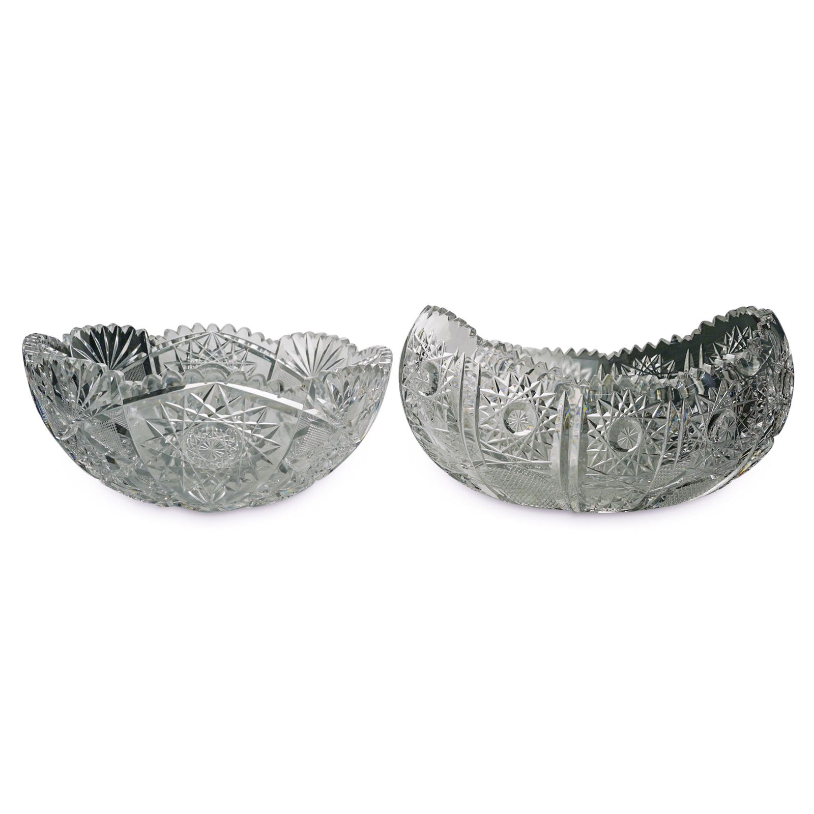 (2 Pc) Cut Crystal Bowls (1 of 10)