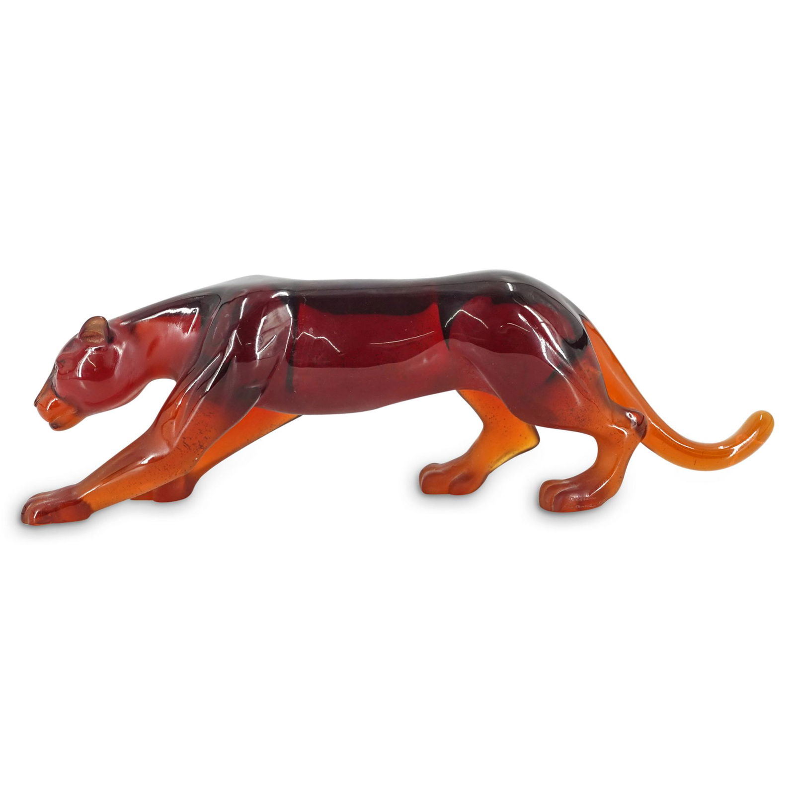 Daum France Amber Crystal Panther (1 of 8)