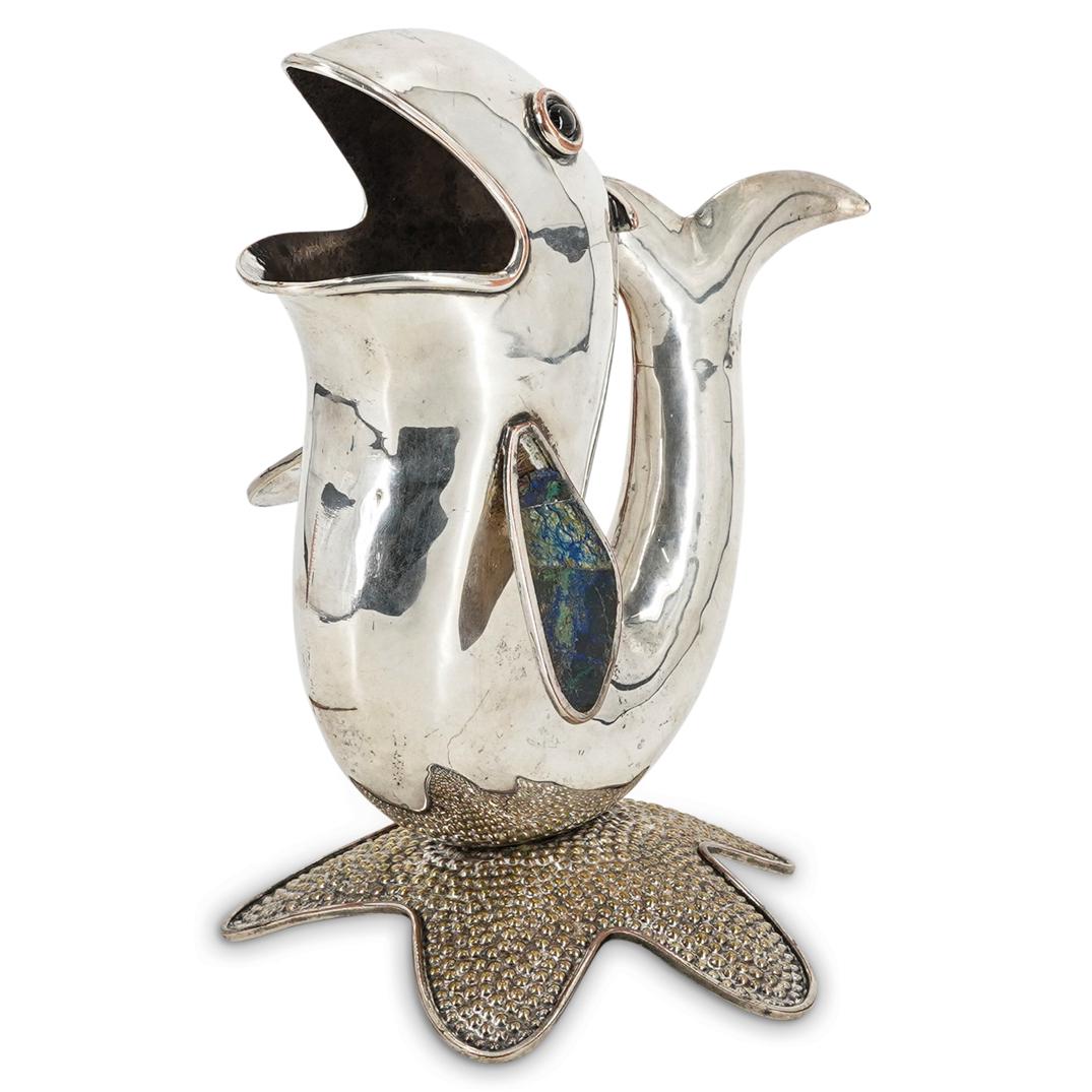 Los Castillo Silver Plated Fish Pitcher (1 of 7)
