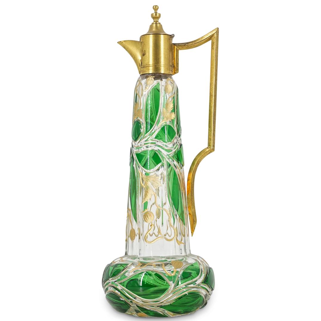 Moser Bronze And Cut Glass Cruet (1 of 7)