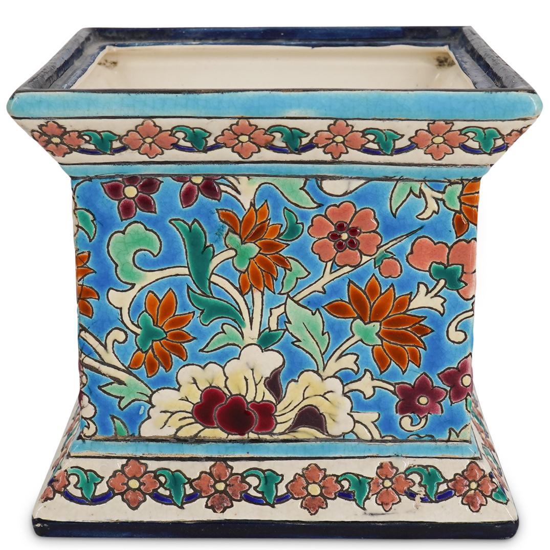 French Longwy Square Jardiniere (1 of 5)