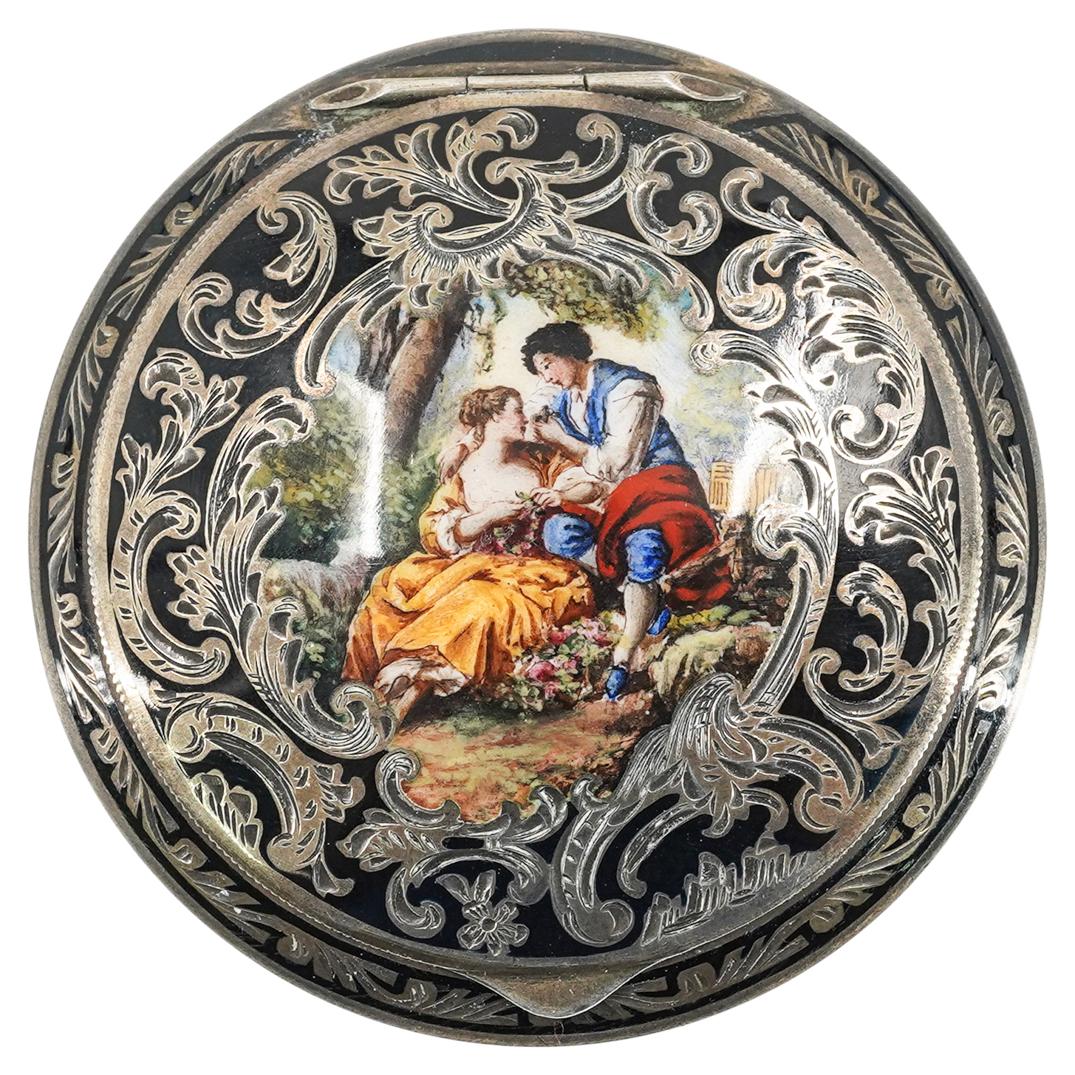 Antique Austrian Silver Compact Case (1 of 7)