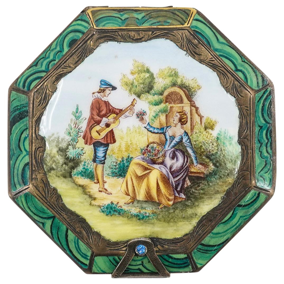 Antique 800 Silver Powder Compact Case (1 of 6)