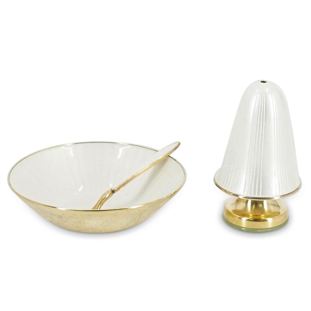 (3 Pc) David Andersen Sterling Silver Cellar Set (1 of 7)