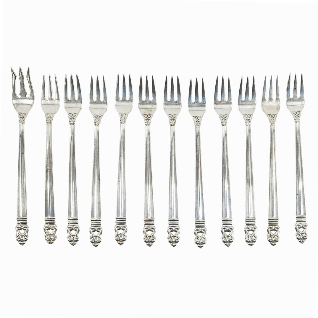 (12 Pc) International Silver Royal Danish Sterling (1 of 6)