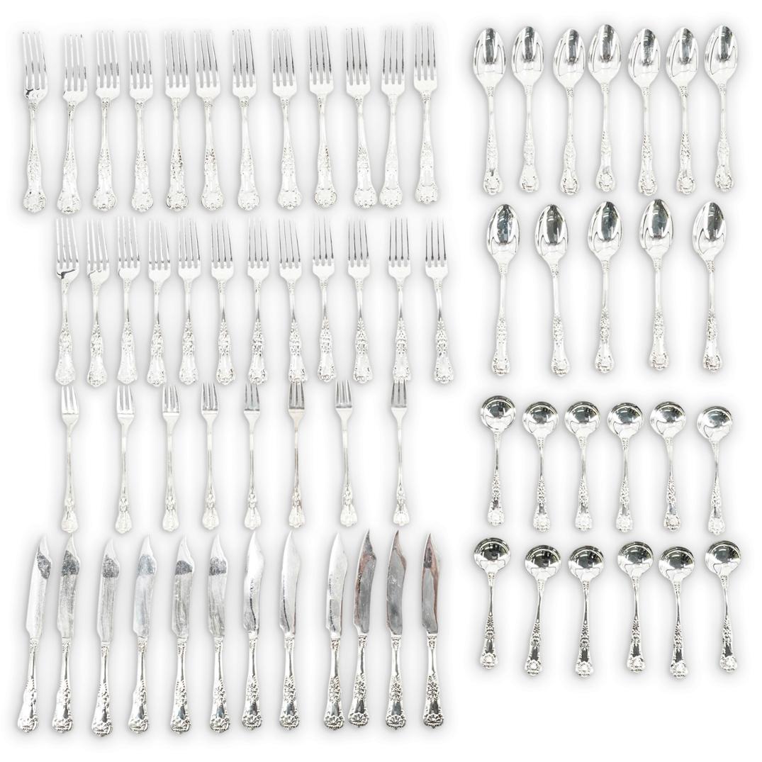 (68 Pc) Tiffany & Co. E.P Silver Plated Flatware Set (1 of 6)