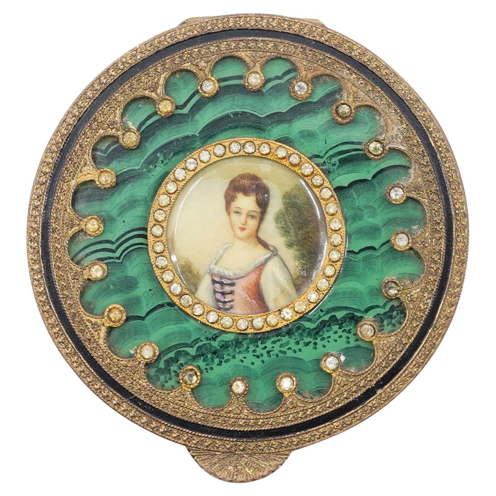 Antique Italian Enamel Compact Case (1 of 6)
