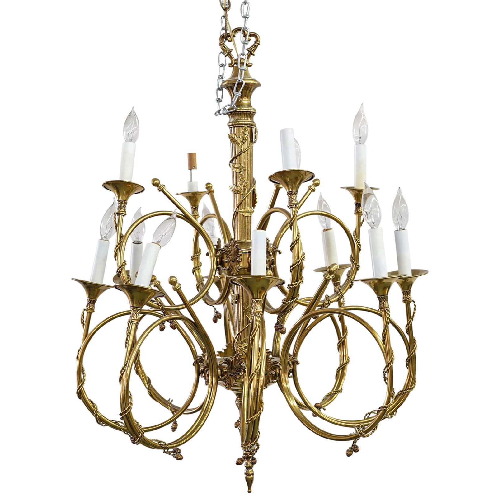 Antique Brass Ceiling Chandelier (1 of 4)