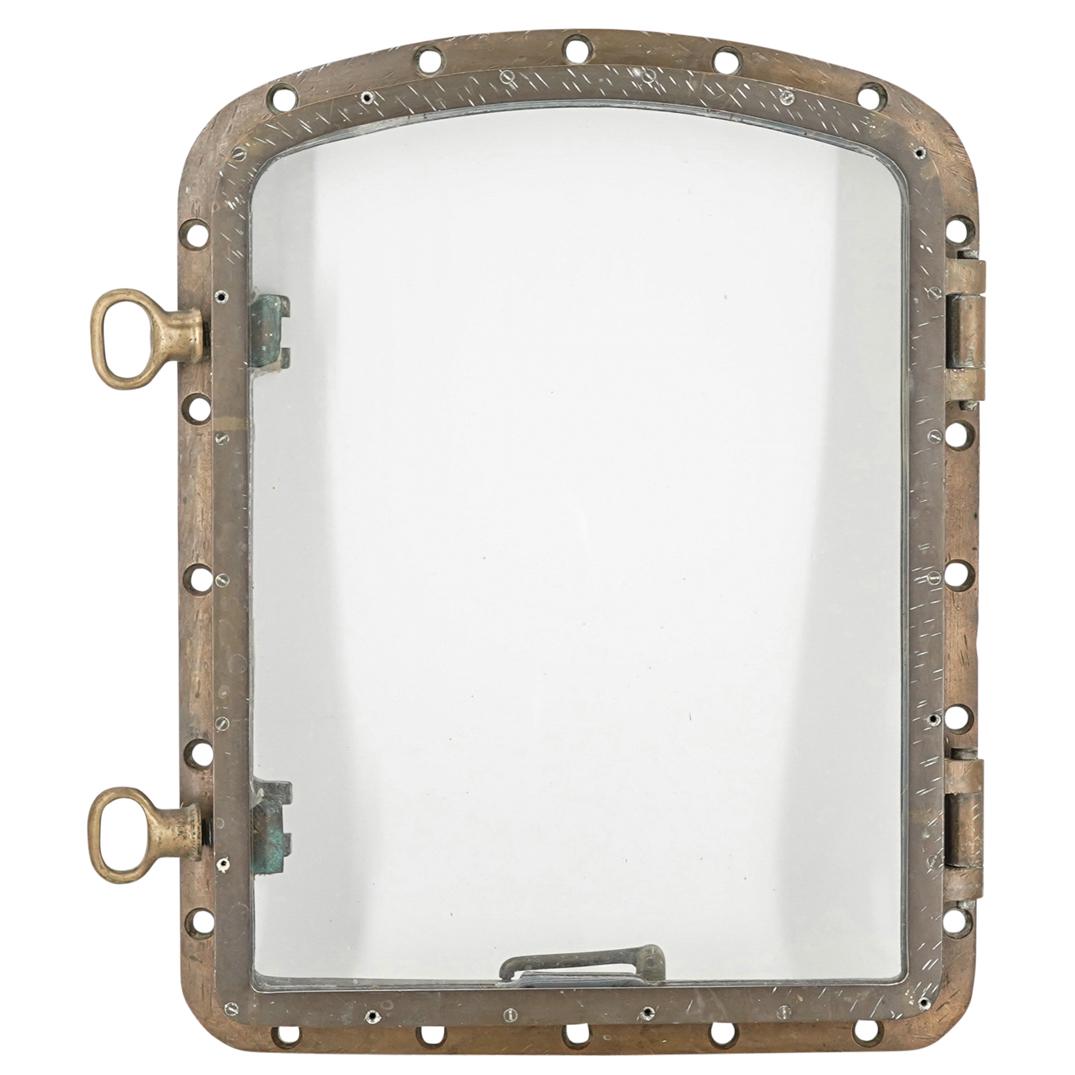 Large Antique Rectangular Nautical Ship Two-Dog Bronze (1 of 7)