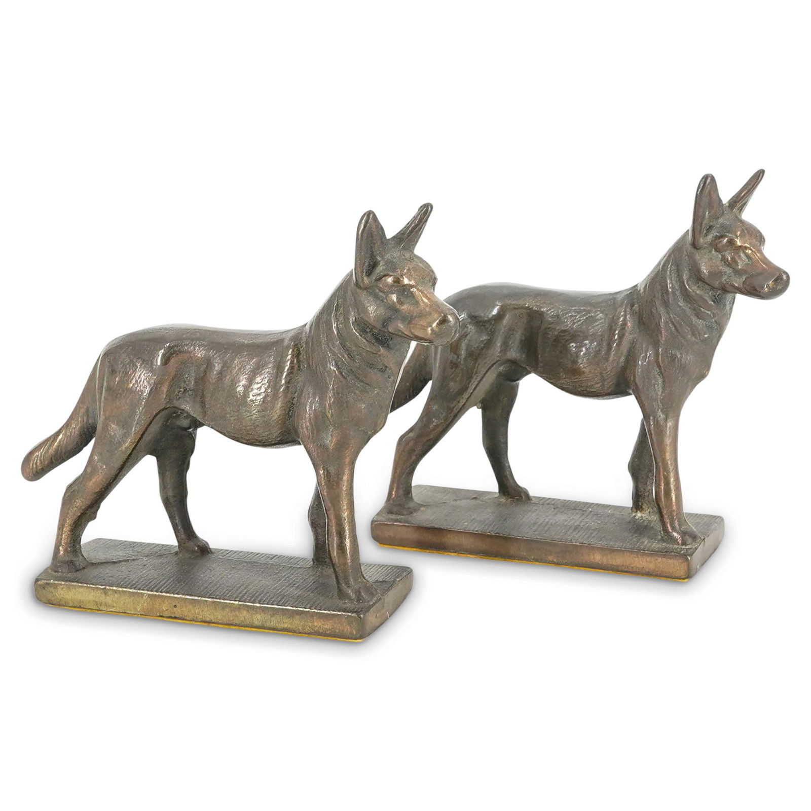 (2 Pc) German Shepherd Bookends (1 of 6)