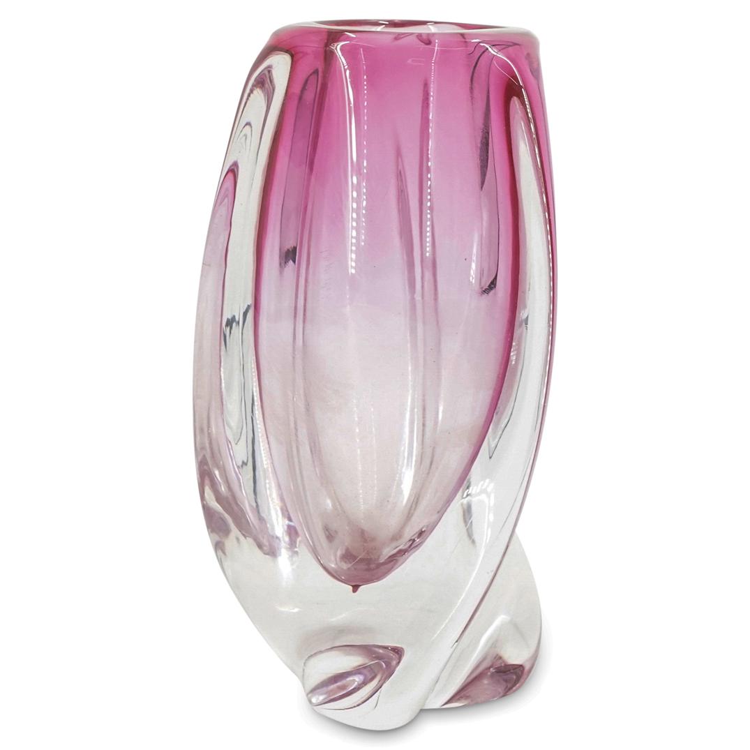 Val St. Lambert Colored Glass Vase (1 of 7)