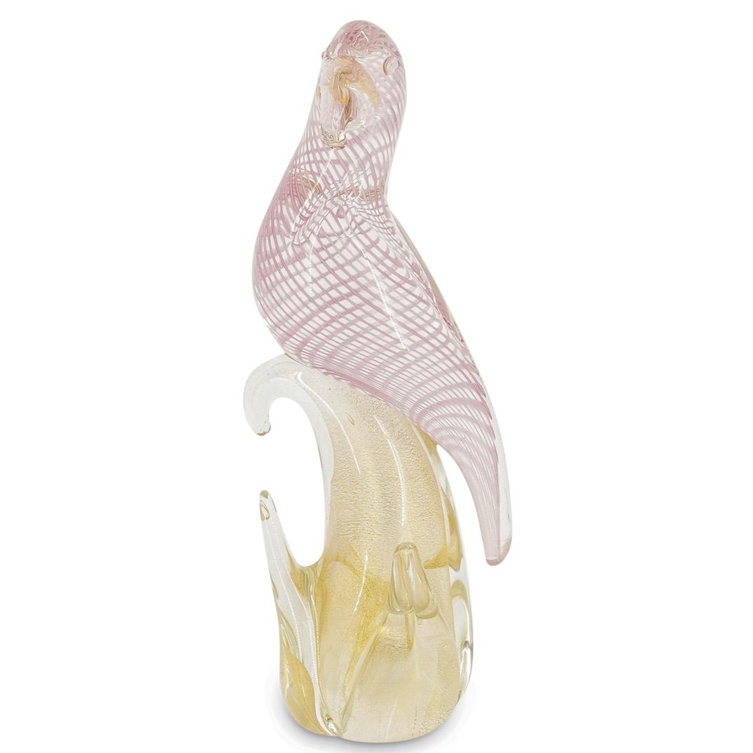 Editioned S. Frattini Murano Glass Parrot (1 of 9)