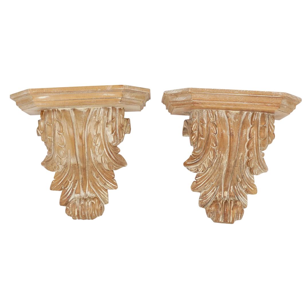 Italian Carved Wood Wall Brackets (1 of 5)