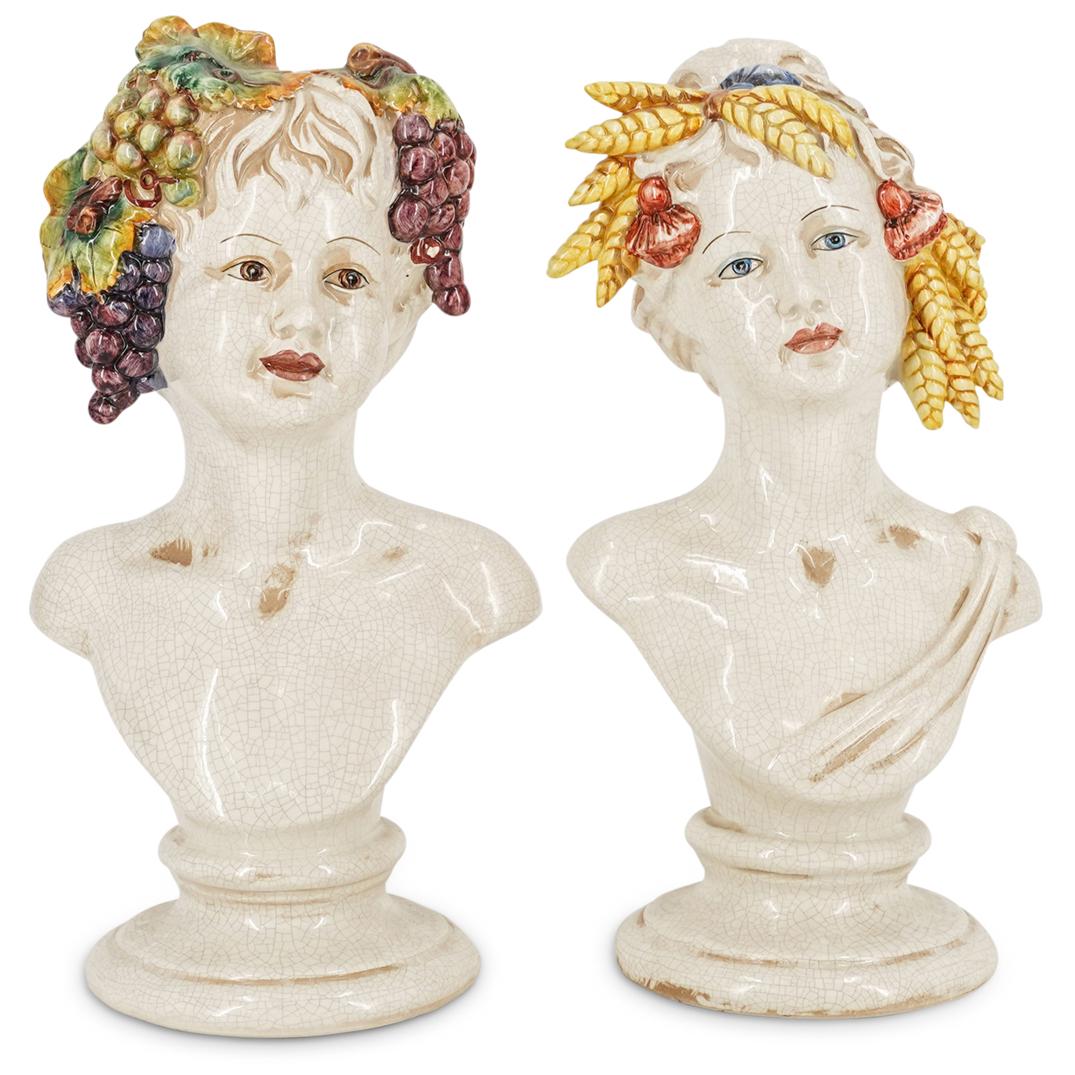 Pair of Italian Porcelain Busts (1 of 12)