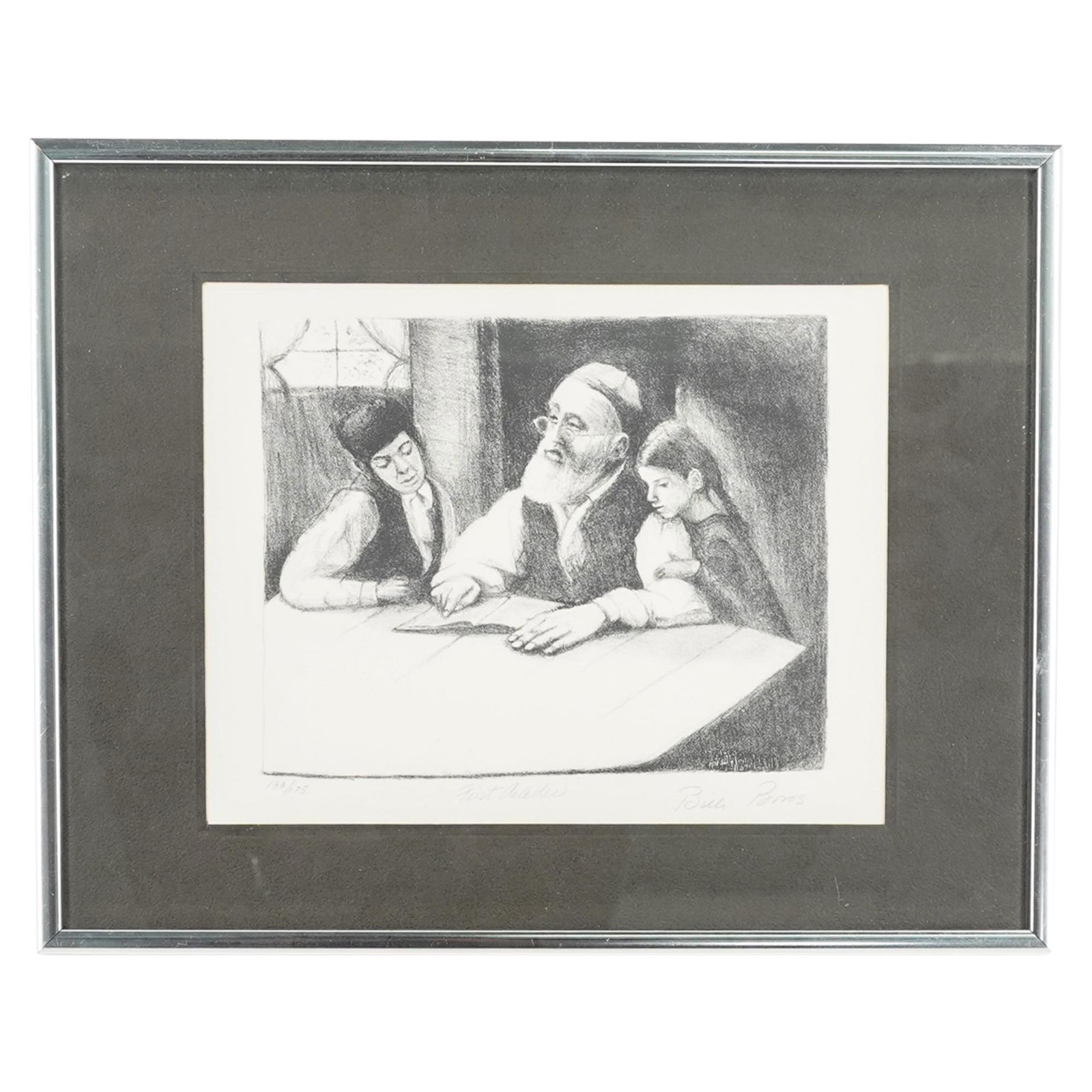 Signed Judaica Lithograph (1 of 9)