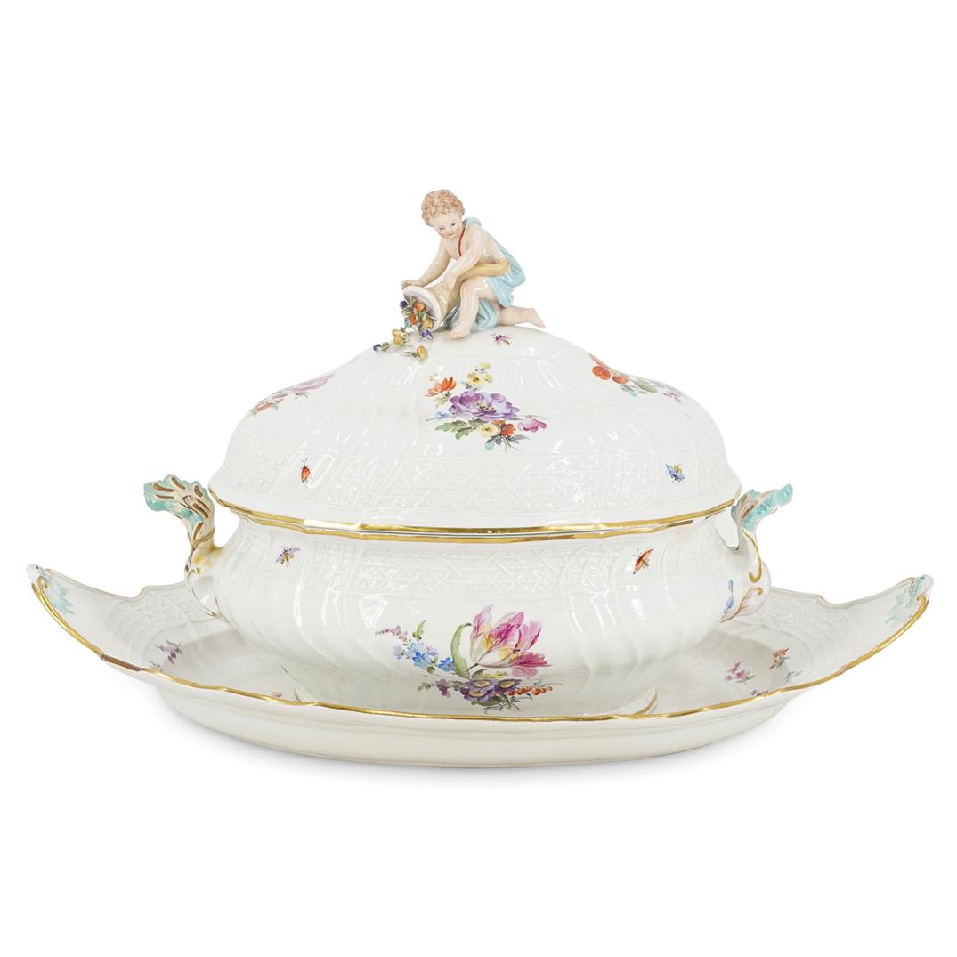 Antique Meissen Porcelain Soup Tureen With Underplate (1 of 12)