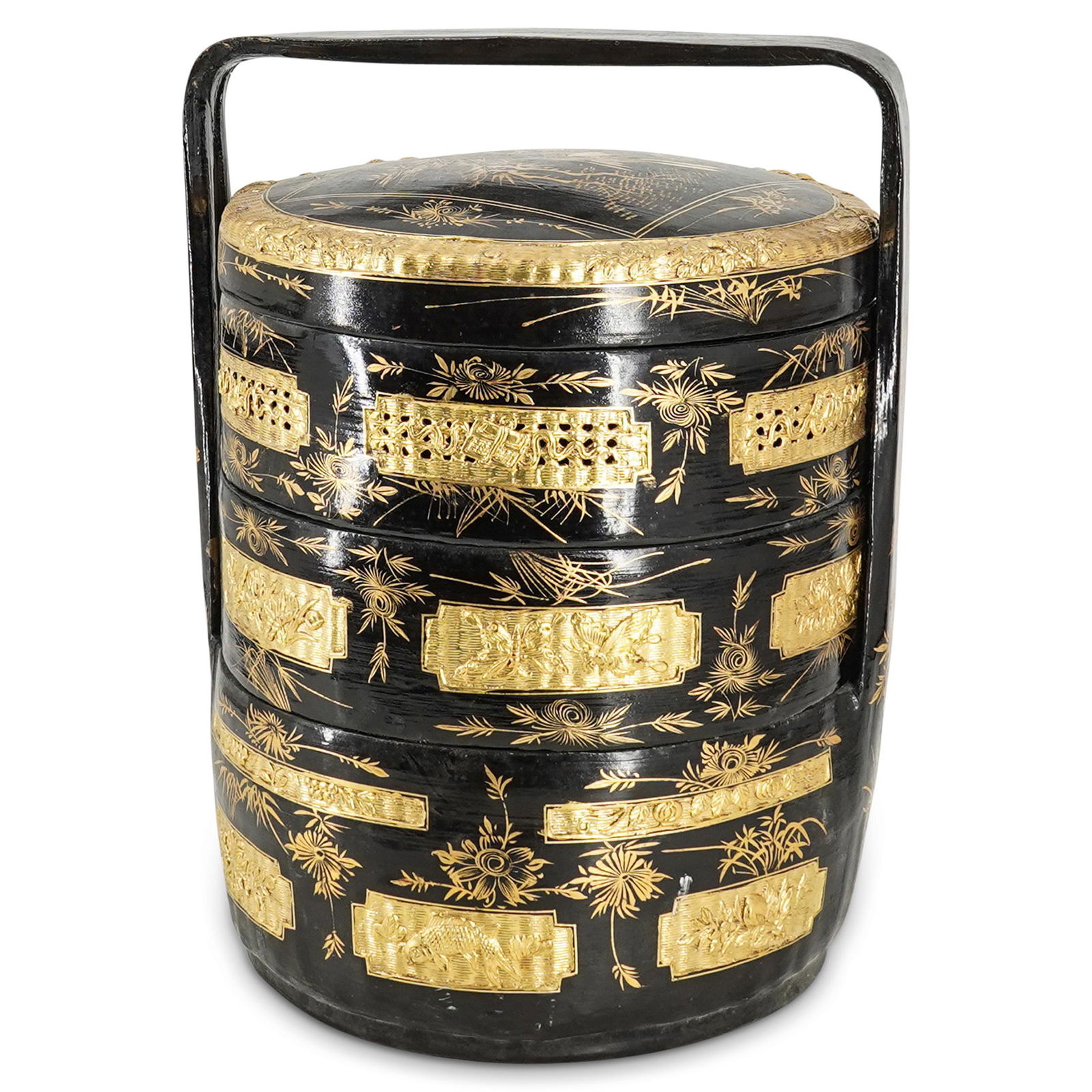 Chinese Gilt Lacquered Wedding Box (1 of 8)