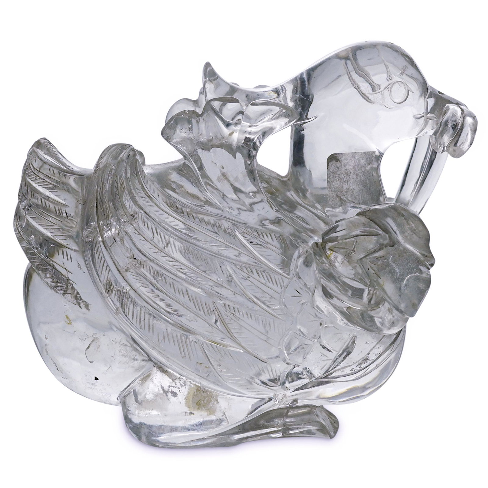 Chinese Rock Crystal Bird Carving (1 of 6)