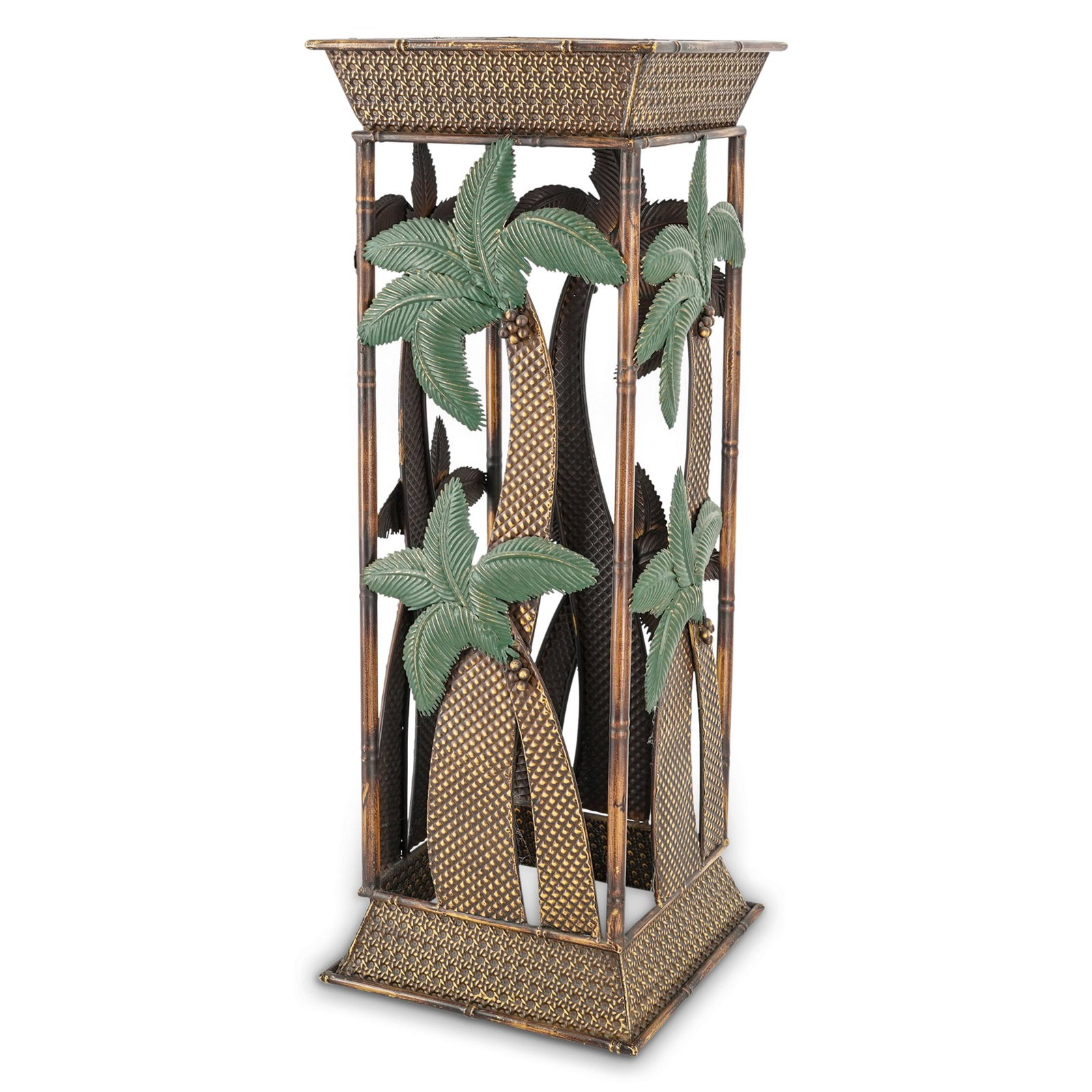 Decorative Palm Tree Metal Pedestal (1 of 4)