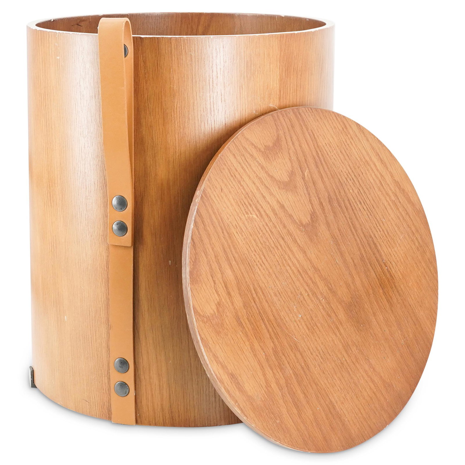 Round Wood Lidded Box (1 of 8)