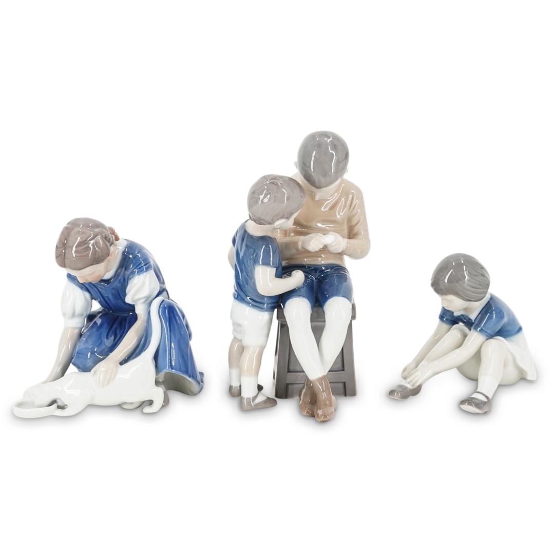 (3 Pc) B&G Bing & Grondahl Glazed Porcelain Figurines (1 of 8)