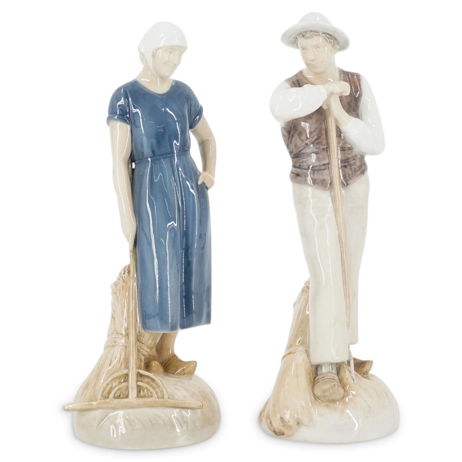 (2 Pc) B&G Bing & Grondahl Glazed Porcelain Figurines (1 of 5)