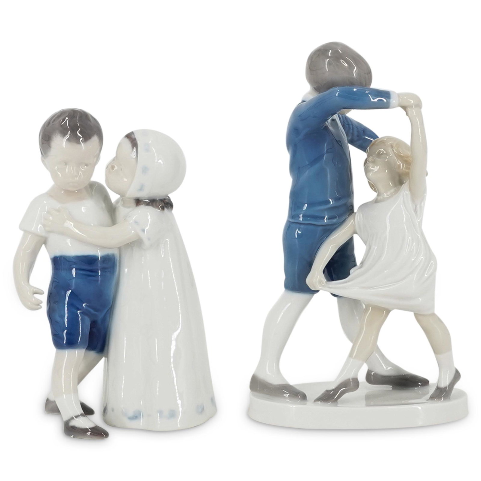 (2 Pc) B&G Bing & Grondahl Glazed Porcelain Figurines (1 of 4)