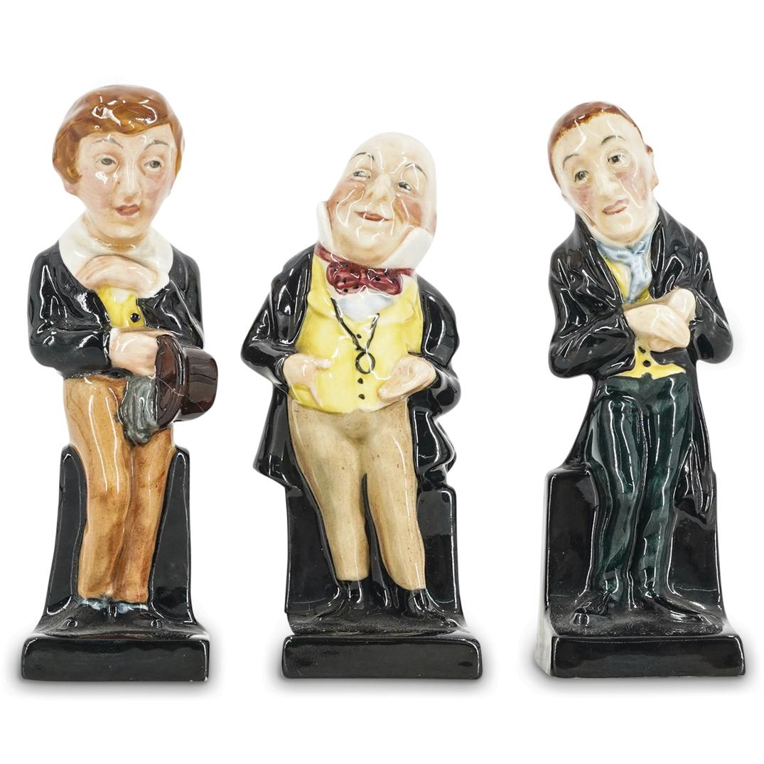 (3 Pc) Royal Doulton David Copperfield Glazed Porcelain (1 of 8)