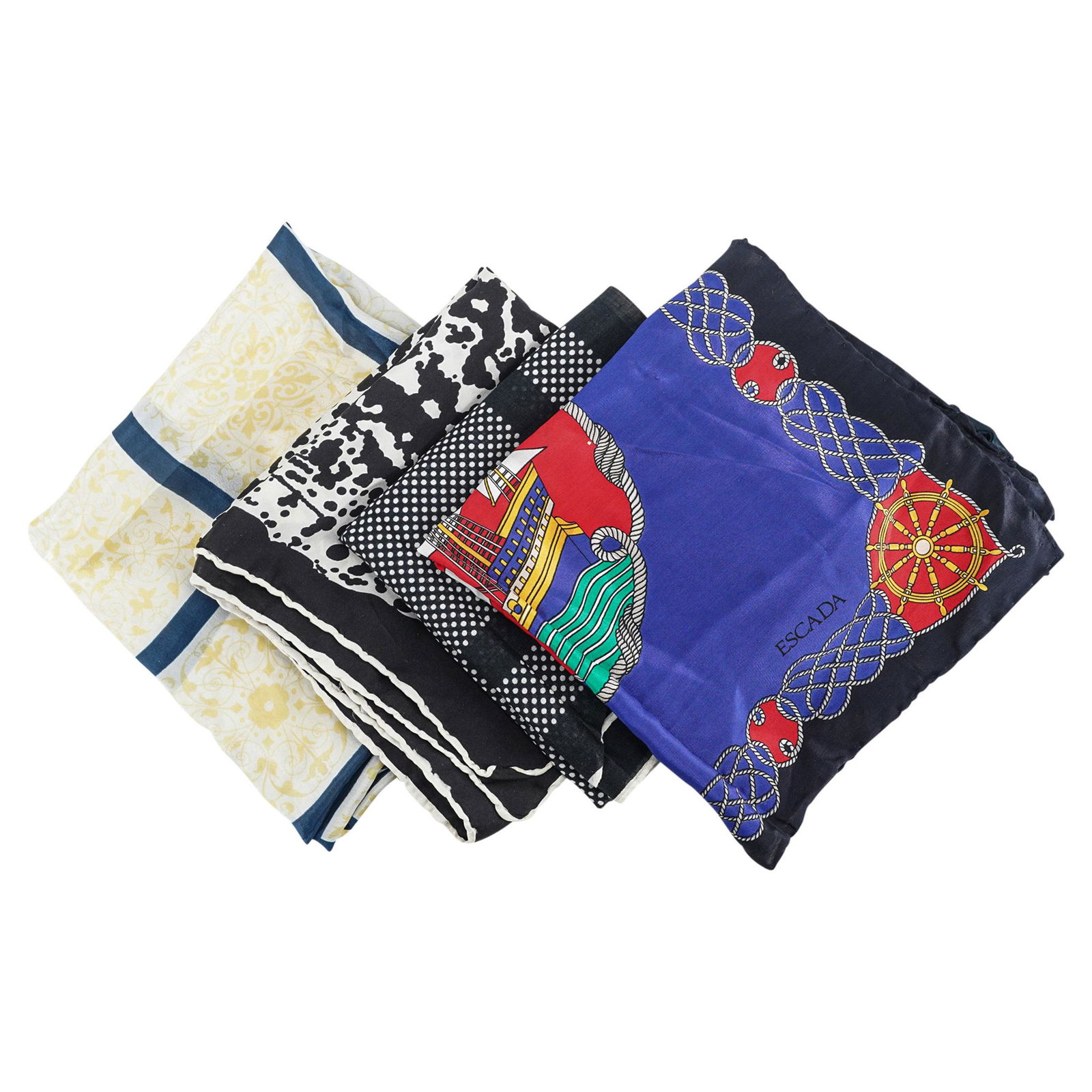 (4Pc) Designer Silk Scarf Grouping (1 of 11)