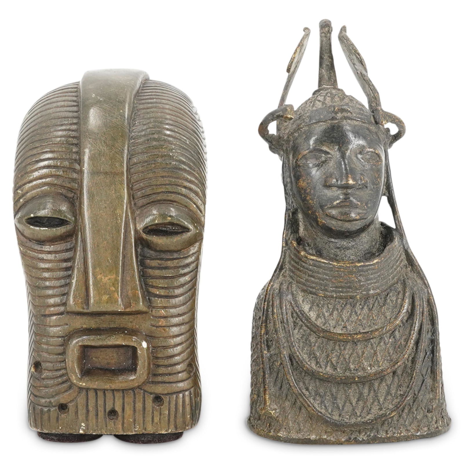 (2 Pc) African Sculpture Lot (1 of 7)