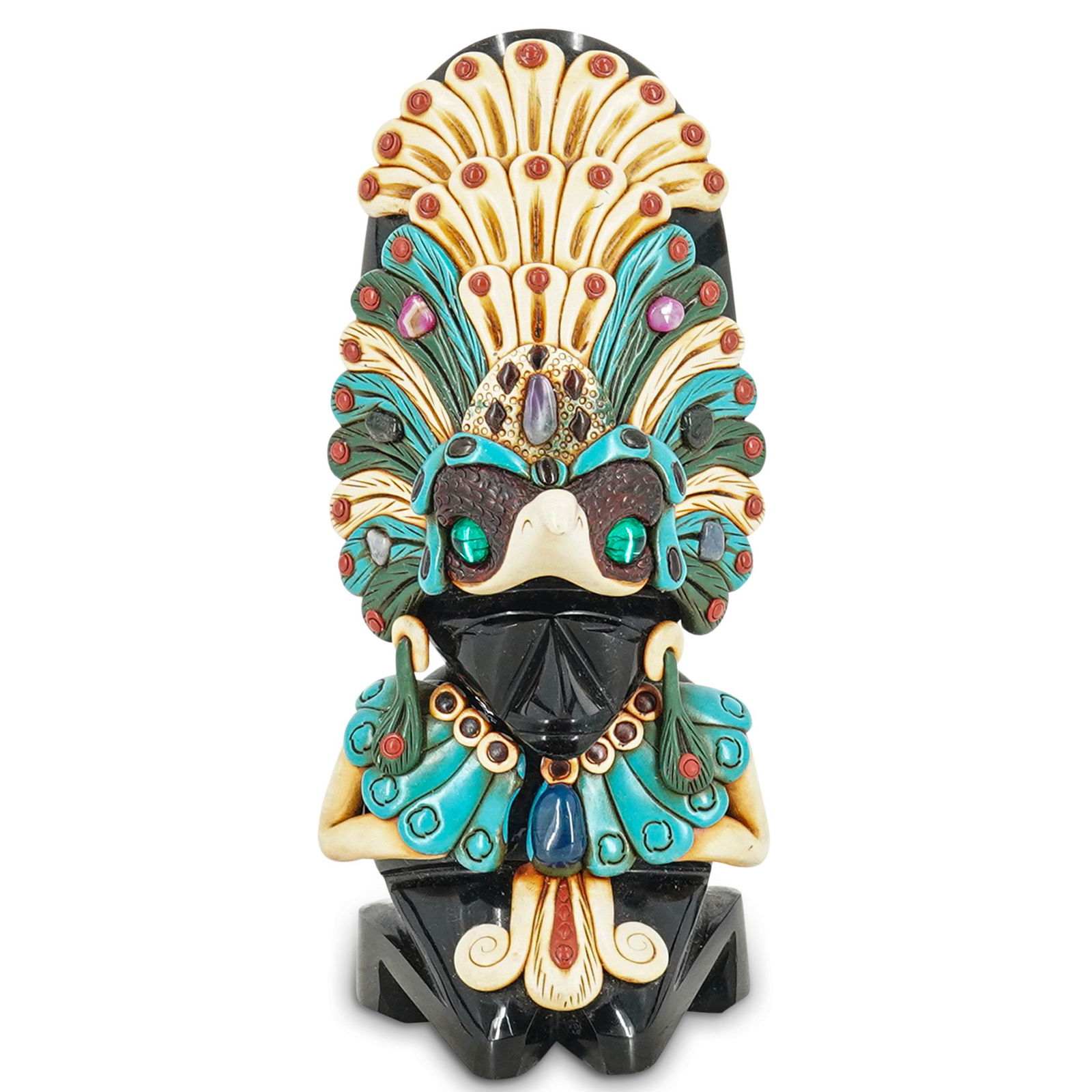 Mexican Carved Stone Aztec Figurine (1 of 3)