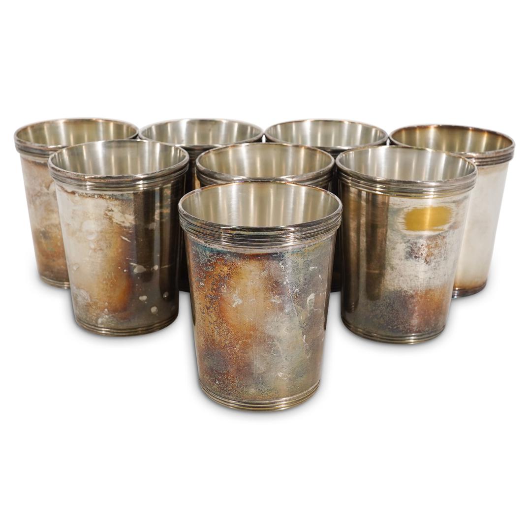 (8 Pc) Italian "De Uberti" Silver Plated Cups Set (1 of 5)