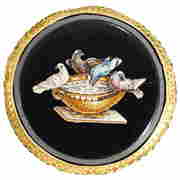 18k Italian Micro Mosaic Brooch (1 of 2)