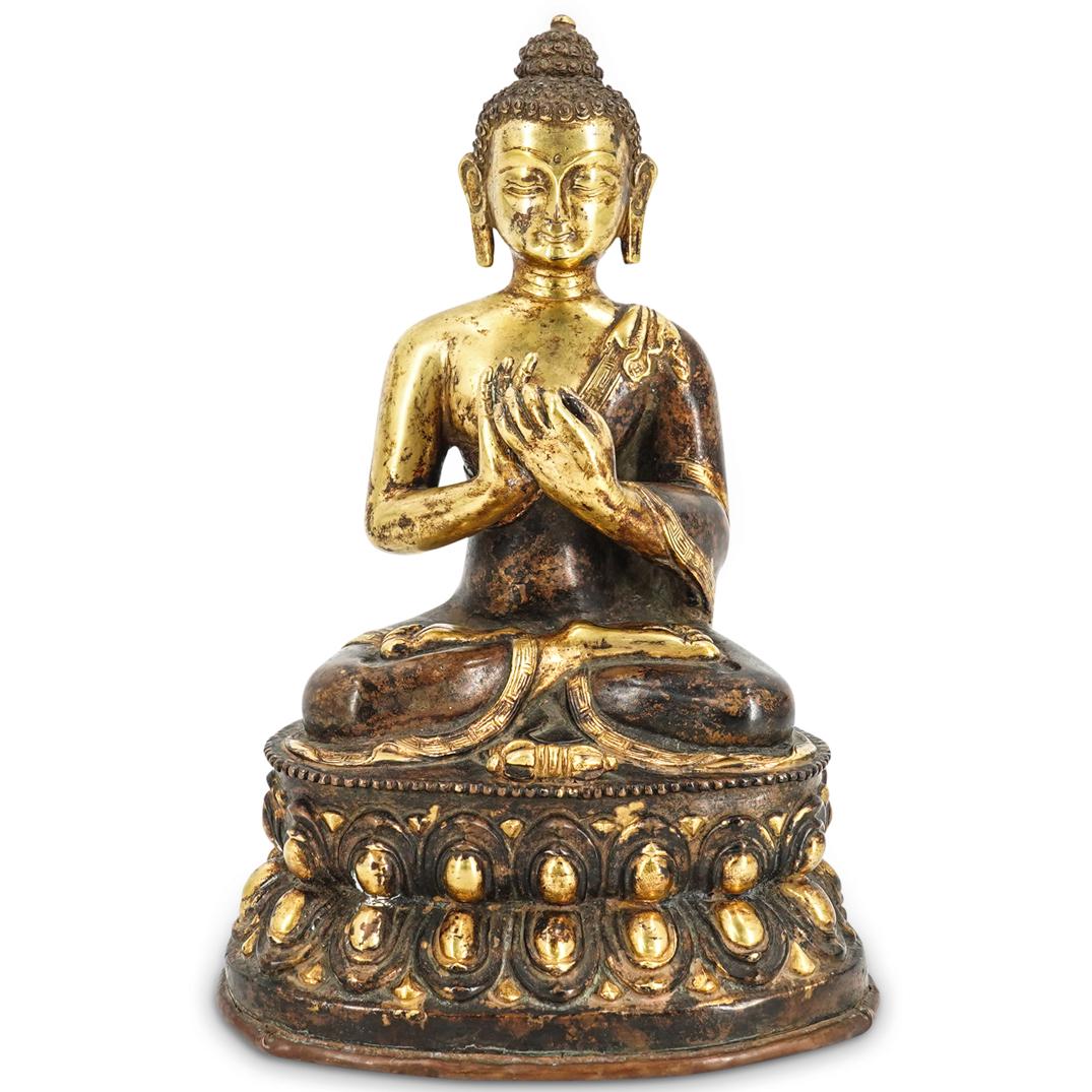 Early Gilt Bronze Seated Buddha (1 of 6)