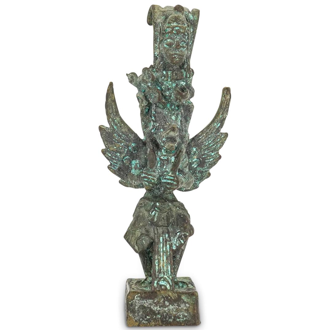 Early Bronze Vishnu Gruda Figural Totem (1 of 4)