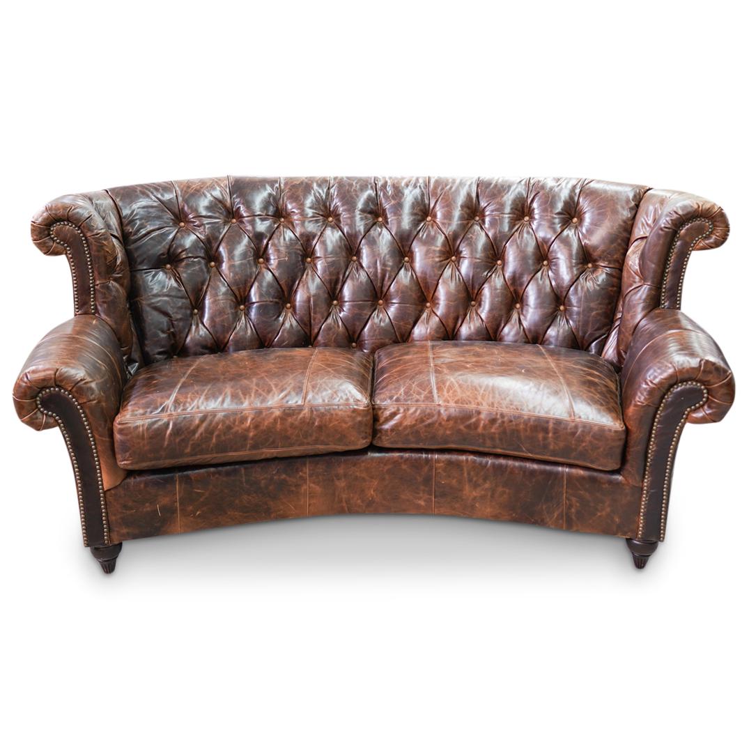 Drexel Heritage "Chesterfield" Leather Sofa (1 of 9)