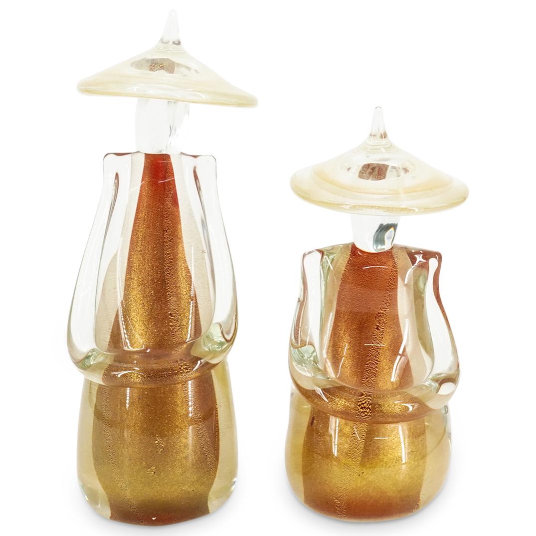 Pair of Murano Art Glass Asian Figures (1 of 10)