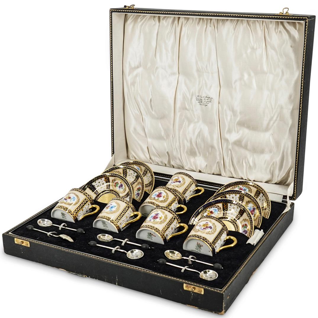 (18 Pc) Royal Paragon For Queen Mary Porcelain Teacup Set (1 of 16)