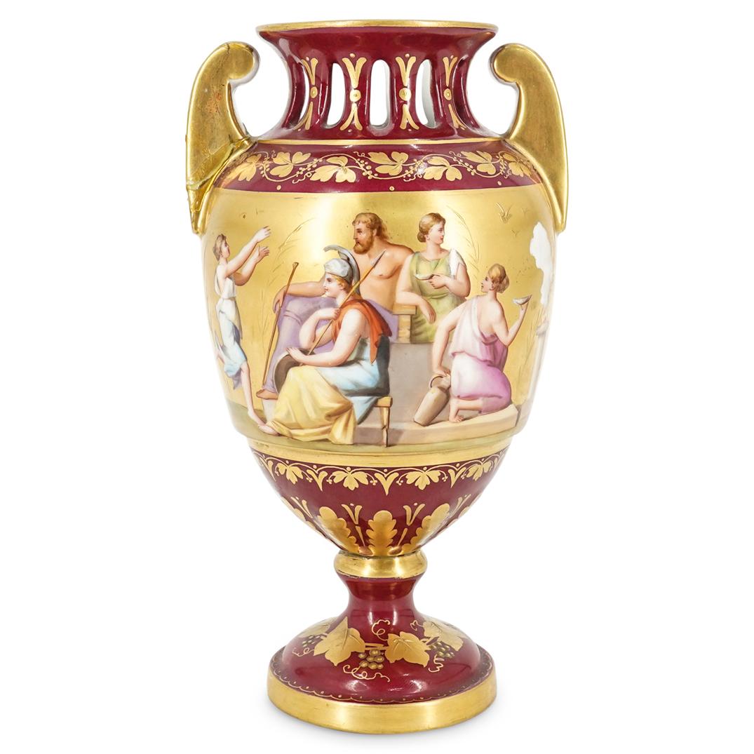 Antique Royal Vienna "Athena" Amphora Vase (1 of 7)