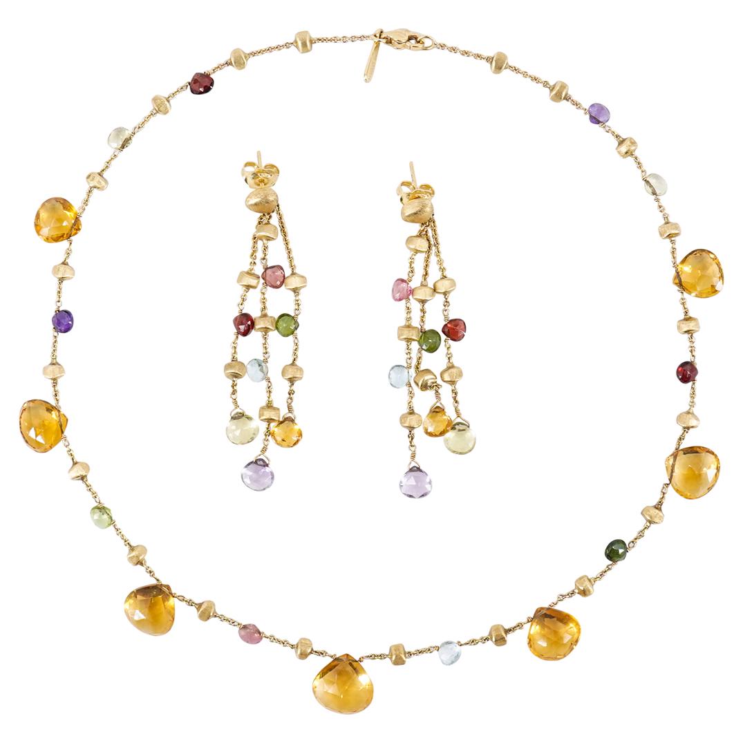 (3 Pc) Marco Bicego 18k Gold and Gemstone Jewelry Set (1 of 10)