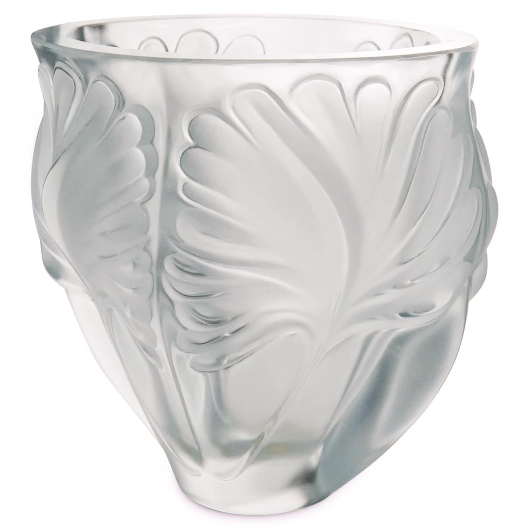 Lalique Frosted Crystal "Noailles" Vase (1 of 6)
