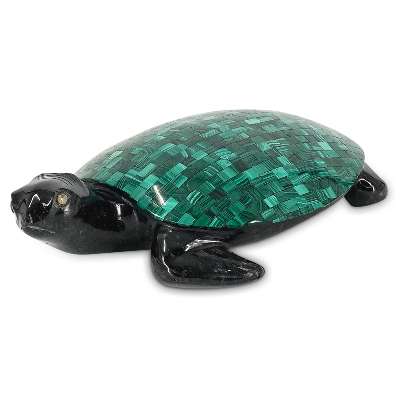 Tessellated Malachite Turtle Sculpture (1 of 6)