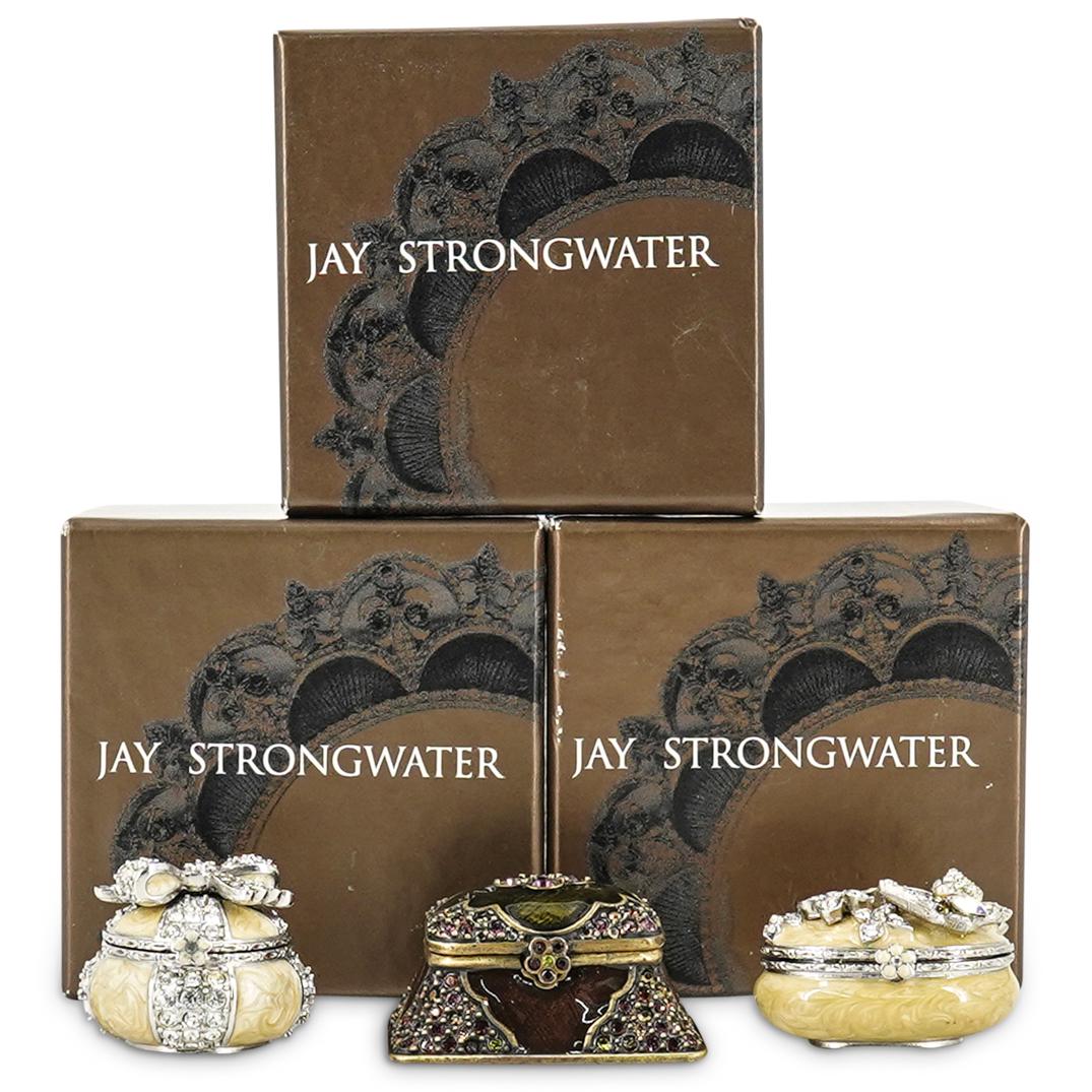 (3 Pc) Jay Strongwater Pill Box Lot (1 of 9)