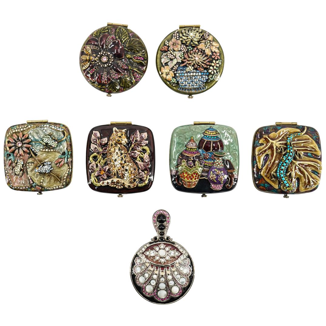 (7Pc) Jay Strongwater Figural Compact Case Grouping (1 of 12)