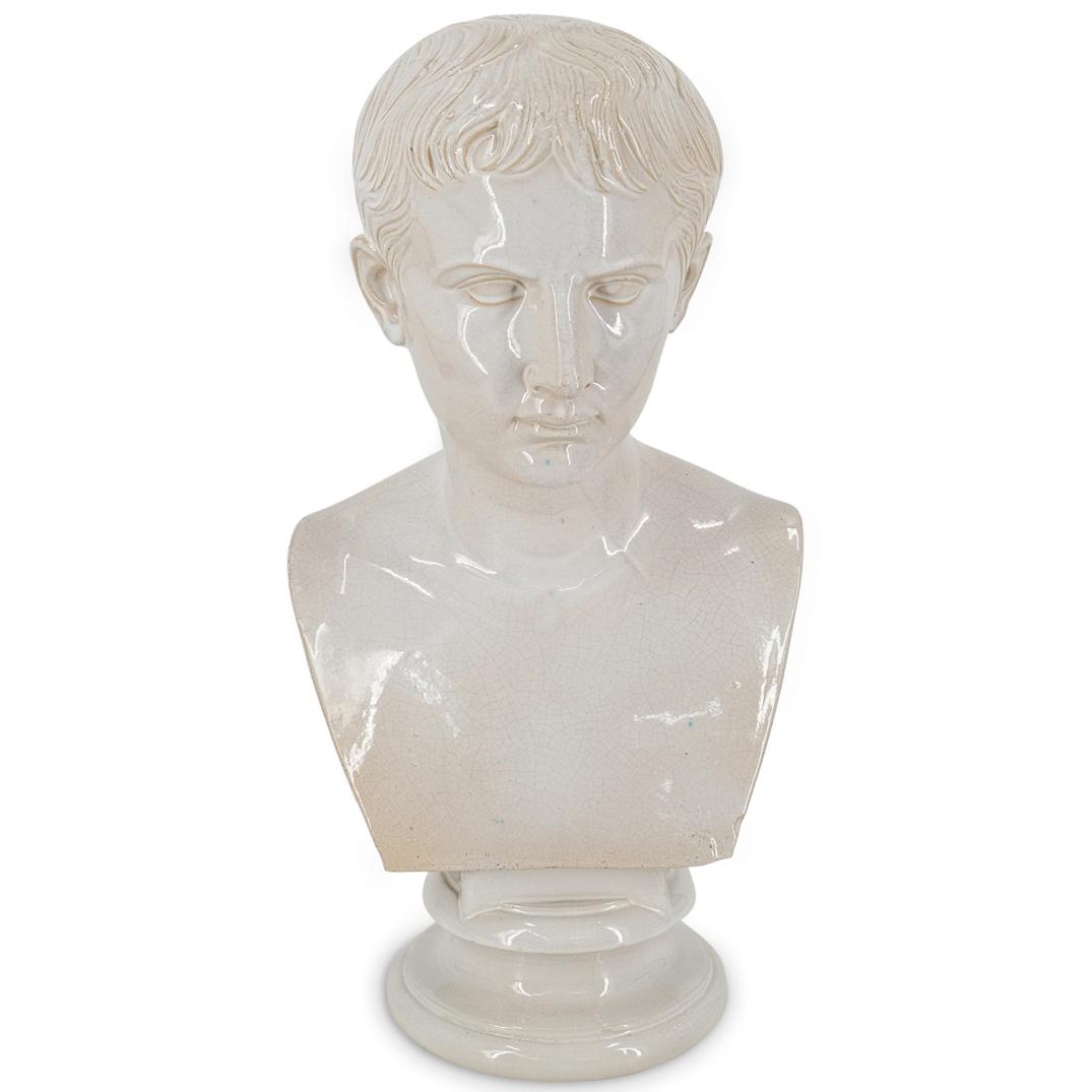 Augustus Caesar Ceramic Bust (1 of 8)