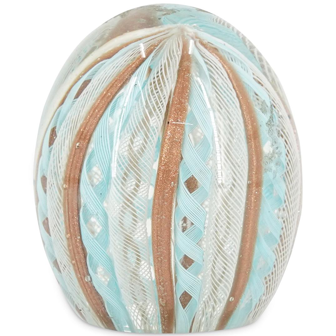 Scrambled Lattice And Gold Fleck Paperweight (1 of 4)