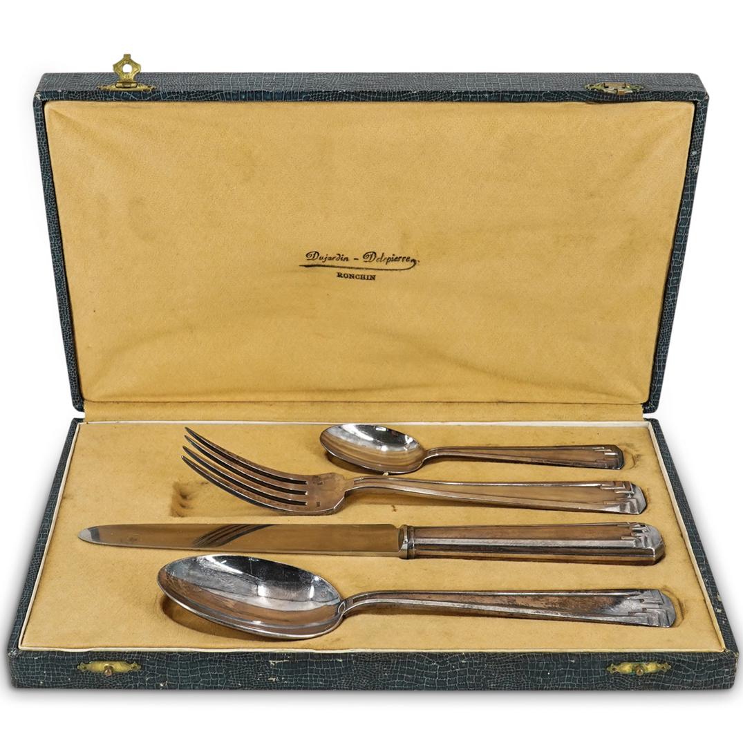(4 Pc) French Ravinet & Denfert 84 Silver Individual Flatware Set (1 of 11)