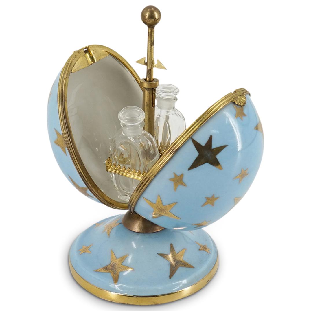 Vintage French Limoges Egg Perfume Casket (1 of 6)
