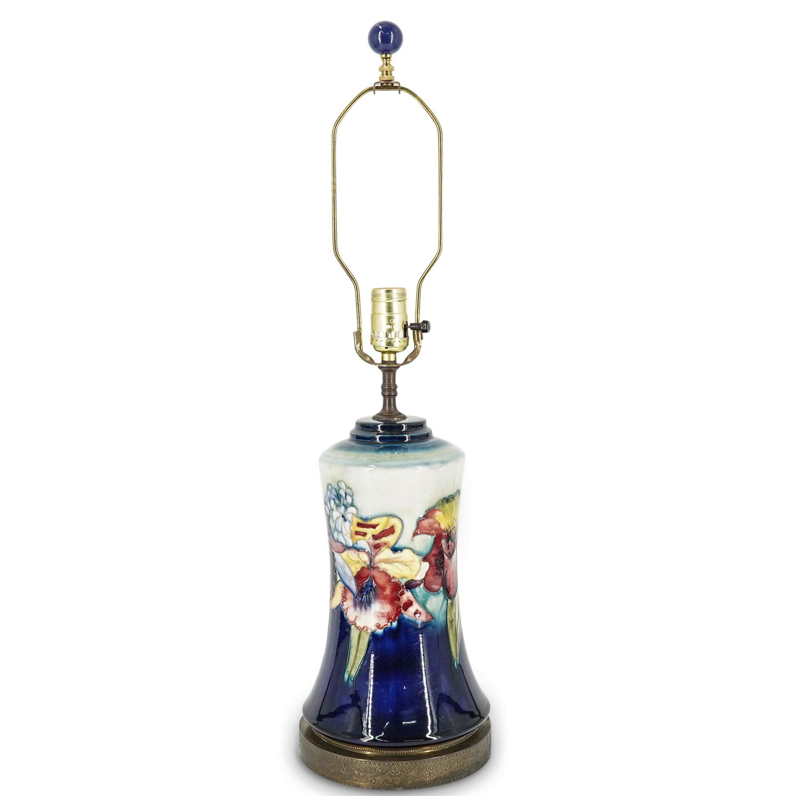 English Moorcroft Art Pottery Table Lamp (1 of 5)