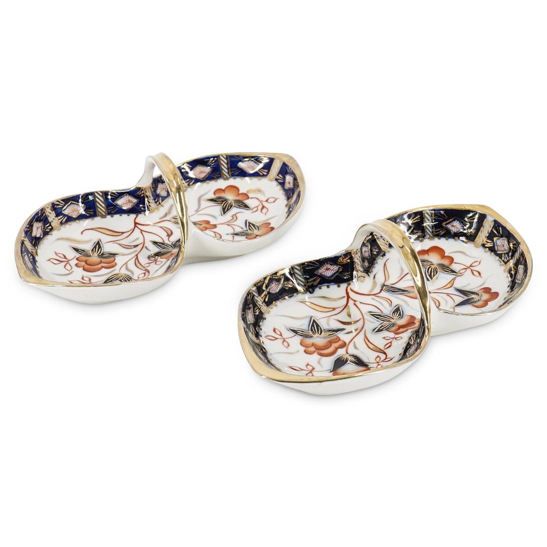 (2 Pc) Handled Porcelain Nut Tray Dishes (1 of 7)